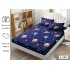 Set 3 Piese Husa din Finet cu Elastic, pentru Pat Dublu, 2 Fete de Perna, L-143