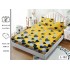 Set 3 Piese Husa din Finet cu Elastic, pentru Pat Dublu, 2 Fete de Perna L-152