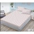 Set 3 Piese Husa din Finet cu Elastic, pentru Pat Dublu, 2 Fete de Perna, L-242