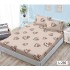 Set 3 Piese Husa din Finet cu Elastic, pentru Pat Dublu, 2 Fete de Perna, L-230