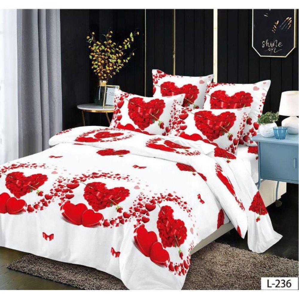 Lenjerie de pat FINET pentru 2 persoane, 6 piese , L236