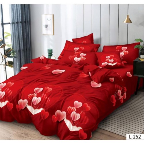 Lenjerie de pat FINET pentru 2 persoane, 6 piese , L252