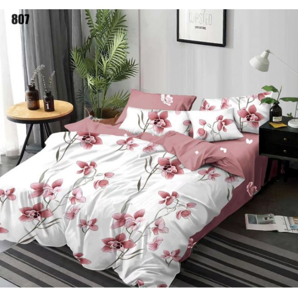 Lenjerie de pat dublu, Pucioasa, Finet, 6 piese, 2 persoane, 245x250cm, LL-807