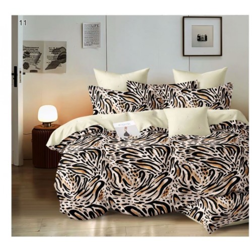 Lenjerie de pat dublu, Pucioasa, Finet, 6 piese, 2 persoane, 245x250cm LL-11
