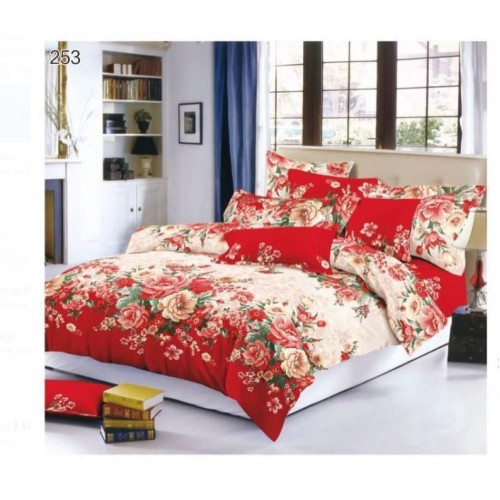 Lenjerie de pat dublu, Pucioasa, Finet, 6 piese, 2 persoane, 245x250cm LL-253