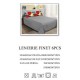 Lenjerie de pat dublu, Pucioasa, Finet, 6 piese, 2 persoane, 245x250cm LL-944