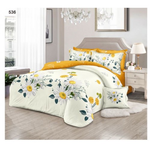 Lenjerie de pat dublu, Pucioasa, Finet, 6 piese, 2 persoane, 245x250cm LL-536