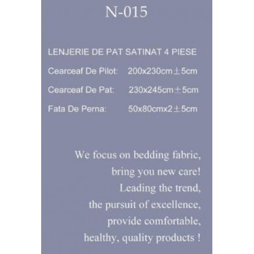 Lenjerie Bumbac Satinat, 4 Piese, 230 x 245 cm, Stele, Alb/Negru, N-015