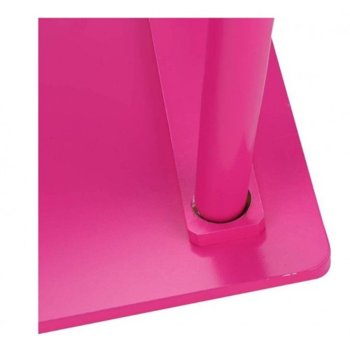 Set masuta cu doua scaune pentru copii, din MDF, Roz cu alb, 59x39x40 cm, CD-64