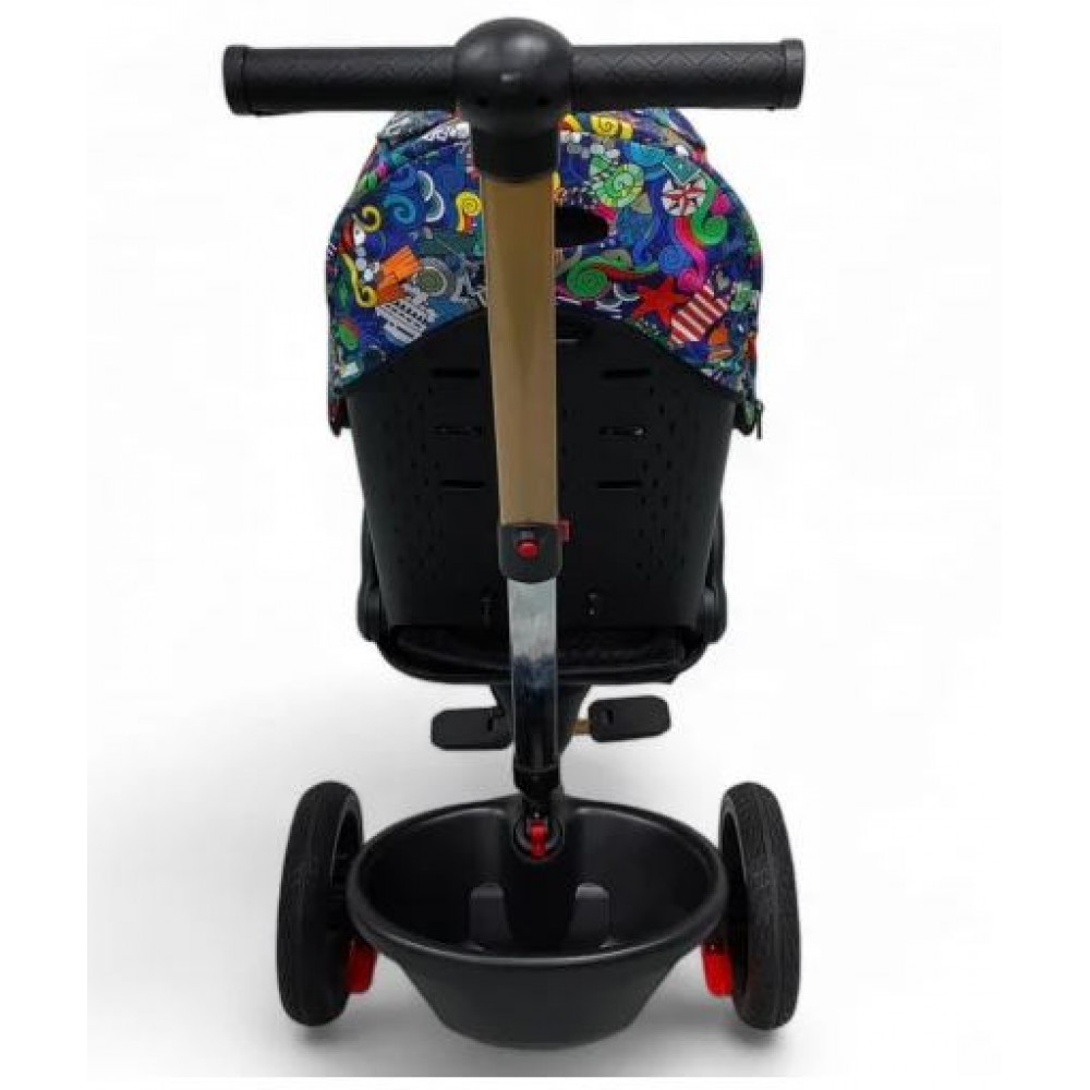 Tricicleta Copii Cu Pozitie De Somn Scaun Rotativ Sunete Si Lumini TRC-04, Color Plus TRICICLETE