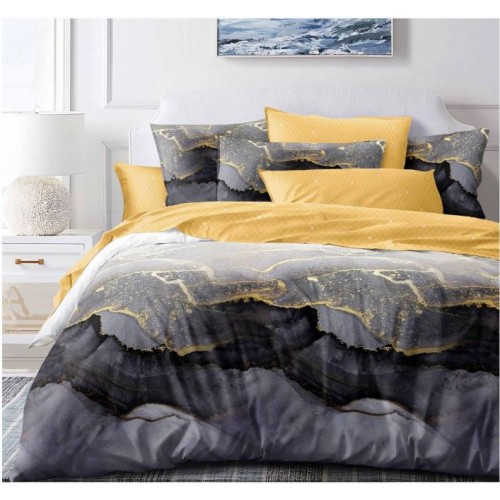 Lenjerie de pat Bumbac Finet 6 piese cu elastic LT-18
