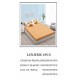 Lenjerie de pat Bumbac Finet 6 piese cu elastic LT-58