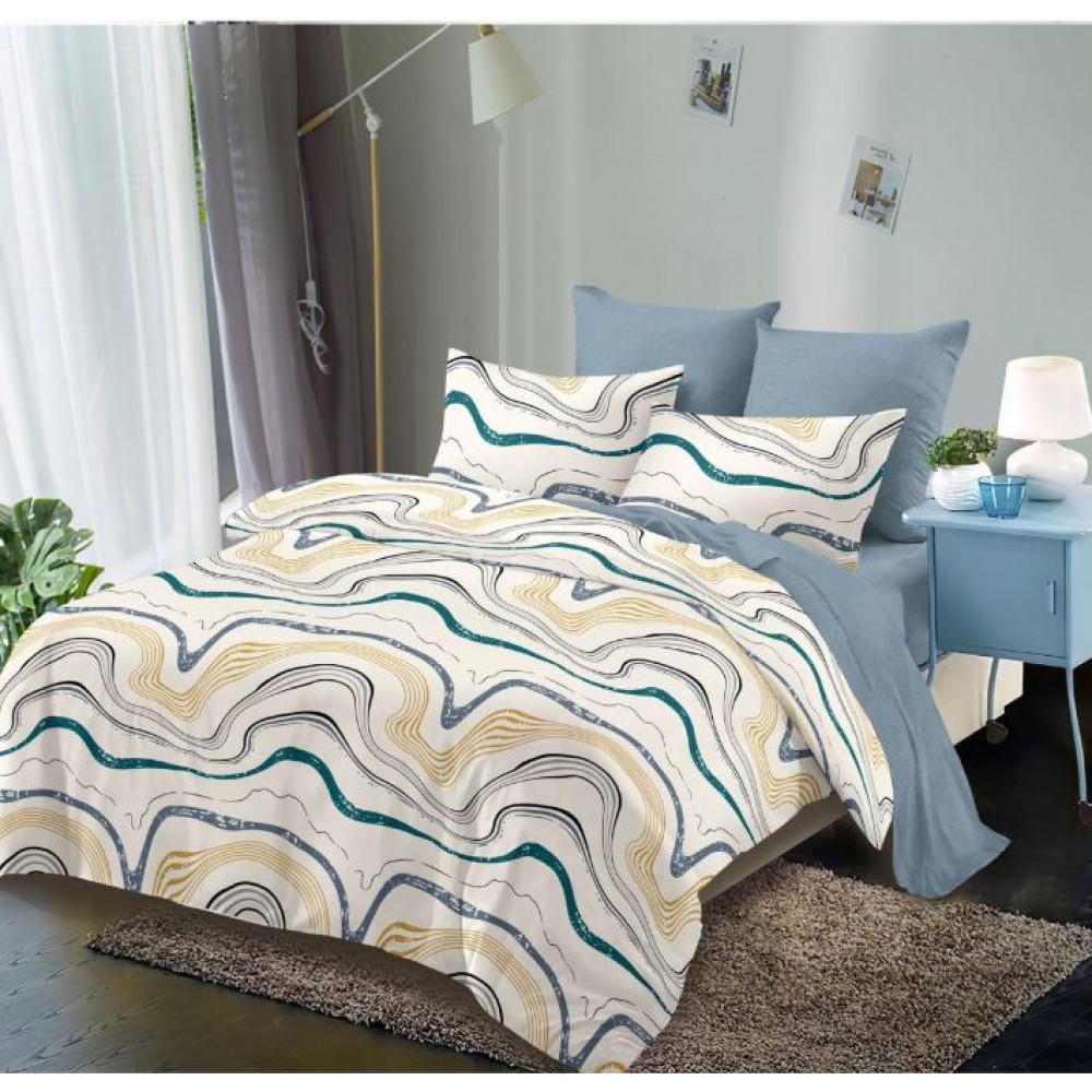 Lenjerie de pat FINET pentru 2 persoane, 6 piese, 230cm x 250cm, C-741