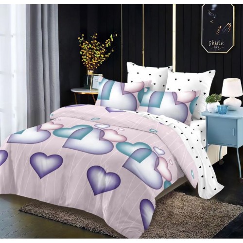 Lenjerie de pat FINET pentru 2 persoane, 6 piese, 230cm x 250cm, C-654