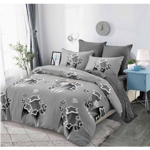 Lenjerie de pat FINET pentru 2 persoane, 6 piese, Cu Elastic 180cm x 200cm, B-650