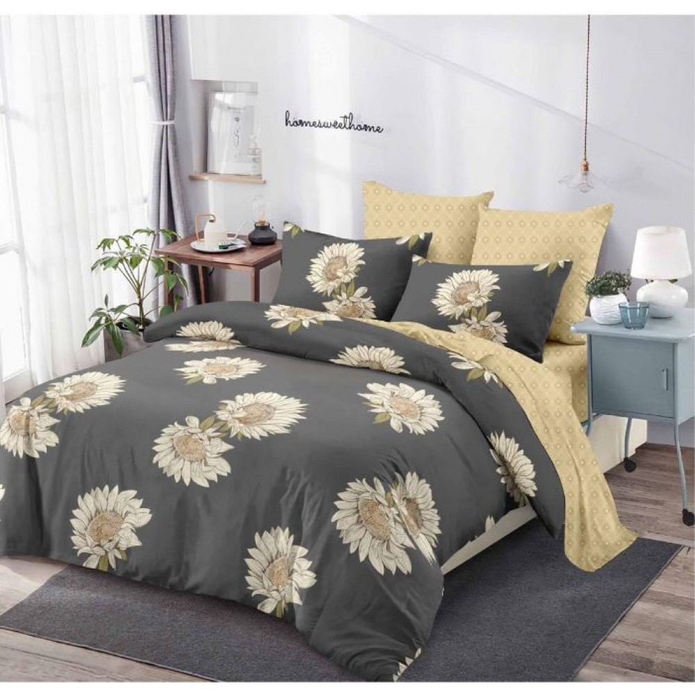 Lenjerie de pat FINET pentru 2 persoane, 6 piese, Cu Elastic 180cm x 200cm, B-660