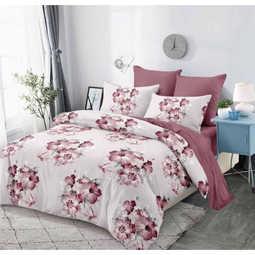 Lenjerie de pat FINET pentru 2 persoane, 6 piese, Cu Elastic 180cm x 200cm, B-679