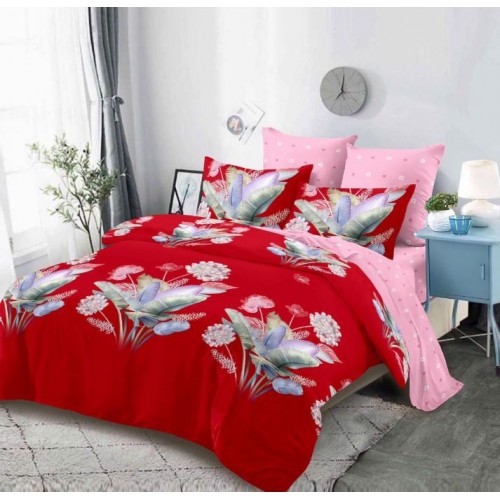 Lenjerie de pat FINET pentru 2 persoane, 6 piese, Cu Elastic 180cm x 200cm, B-537