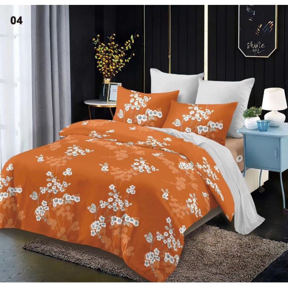 Lenjerie de pat FINET pentru 2 persoane, 6 piese, Cu Elastic 180cm x 200cm, B-04