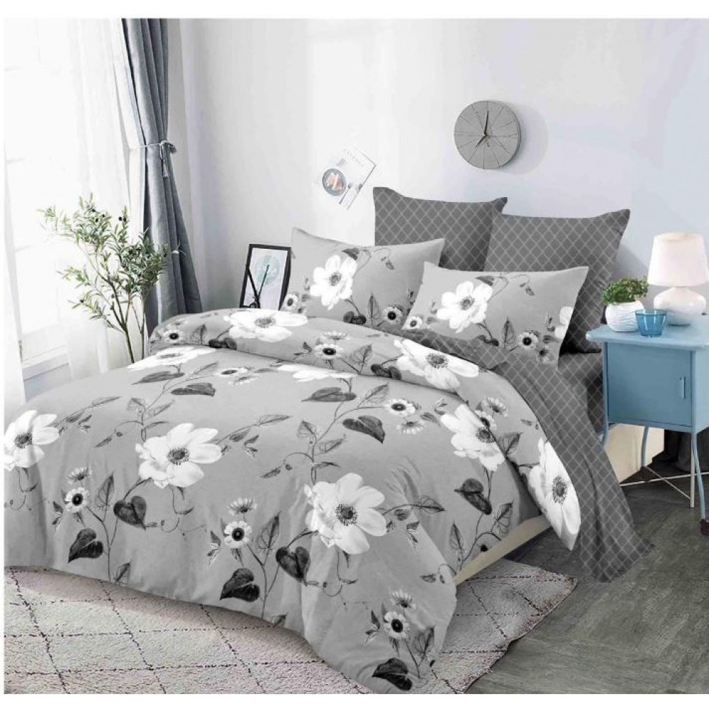 Lenjerie de pat FINET pentru 2 persoane, 6 piese, Cu Elastic 180cm x 200cm, B-610