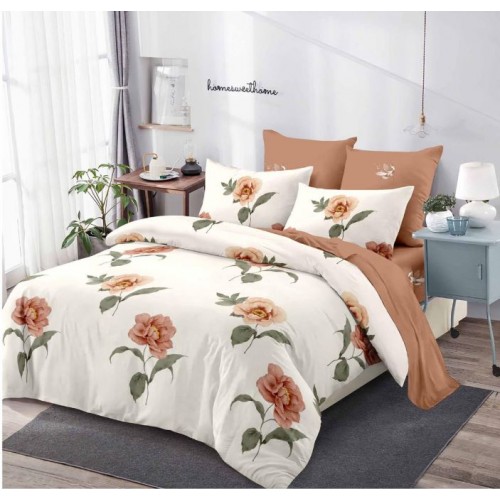 Lenjerie de pat FINET pentru 2 persoane, 6 piese, Cu Elastic 180cm x 200cm, B-661