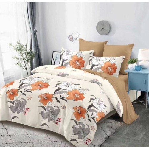 Lenjerie de pat FINET pentru 2 persoane, 6 piese, Cu Elastic 180cm x 200cm, B-629