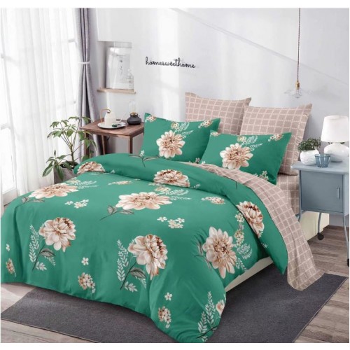 Lenjerie de pat FINET pentru 2 persoane, 6 piese, Cu Elastic 180cm x 200cm, B-659