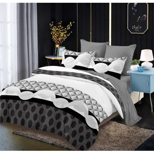 Lenjerie de pat FINET pentru 2 persoane, 6 piese, 230cm x 250cm, C-658
