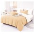 Lenjerie Pat Dublu din Finet 6 Piese, Uni, Bicolor, Cappuccino/Alb, E-3