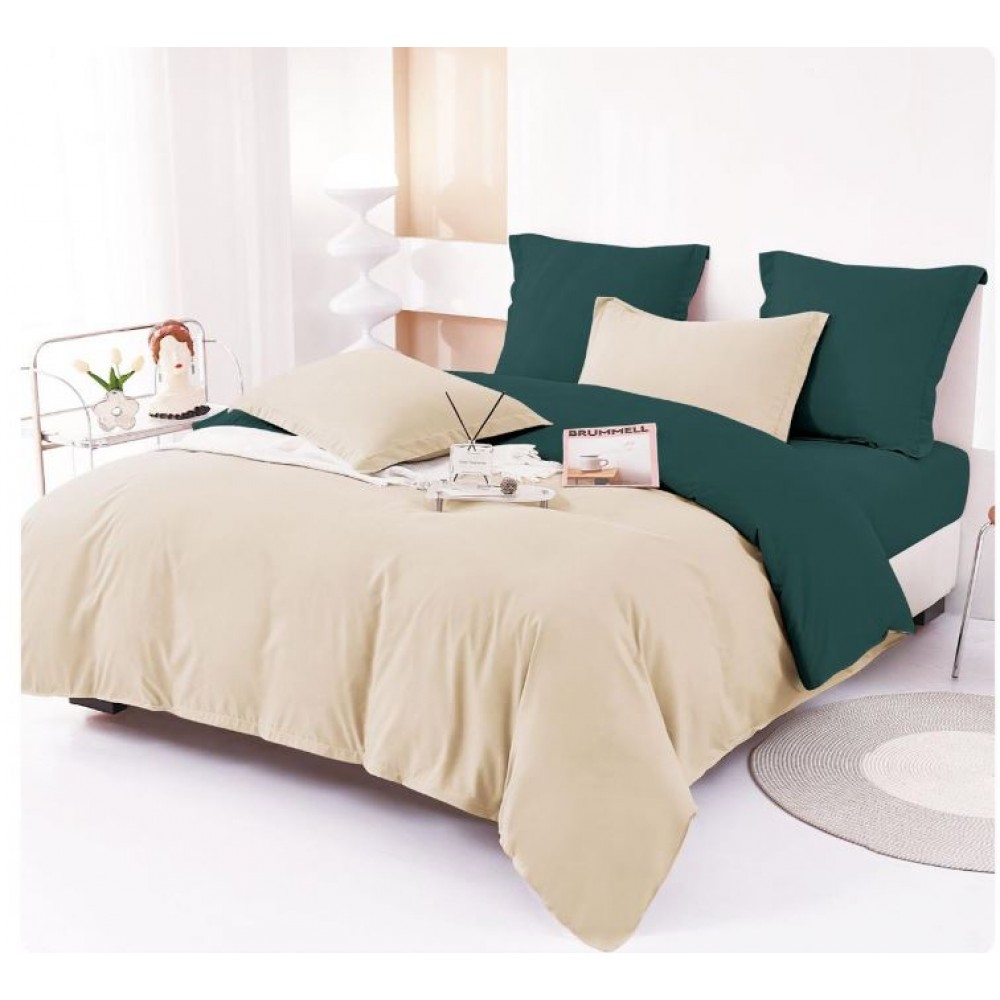 Lenjerie Pat Dublu din Finet 6 Piese, Uni, Bicolor, 230x250cm, E-5
