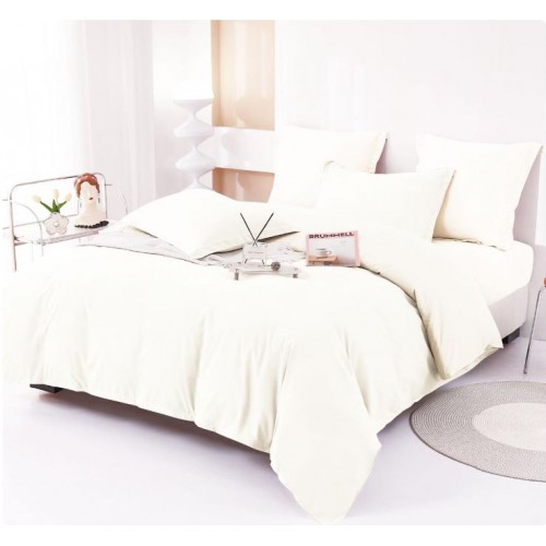 Lenjerie Pat Dublu din Finet 6 Piese, Uni, Bicolor, 230x250cm, E-8