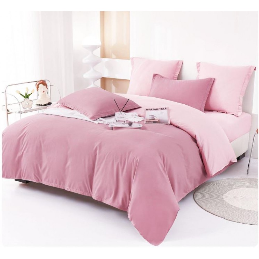 Lenjerie Pat Dublu din Finet 6 Piese, Uni, Bicolor, 230x250cm, E-13