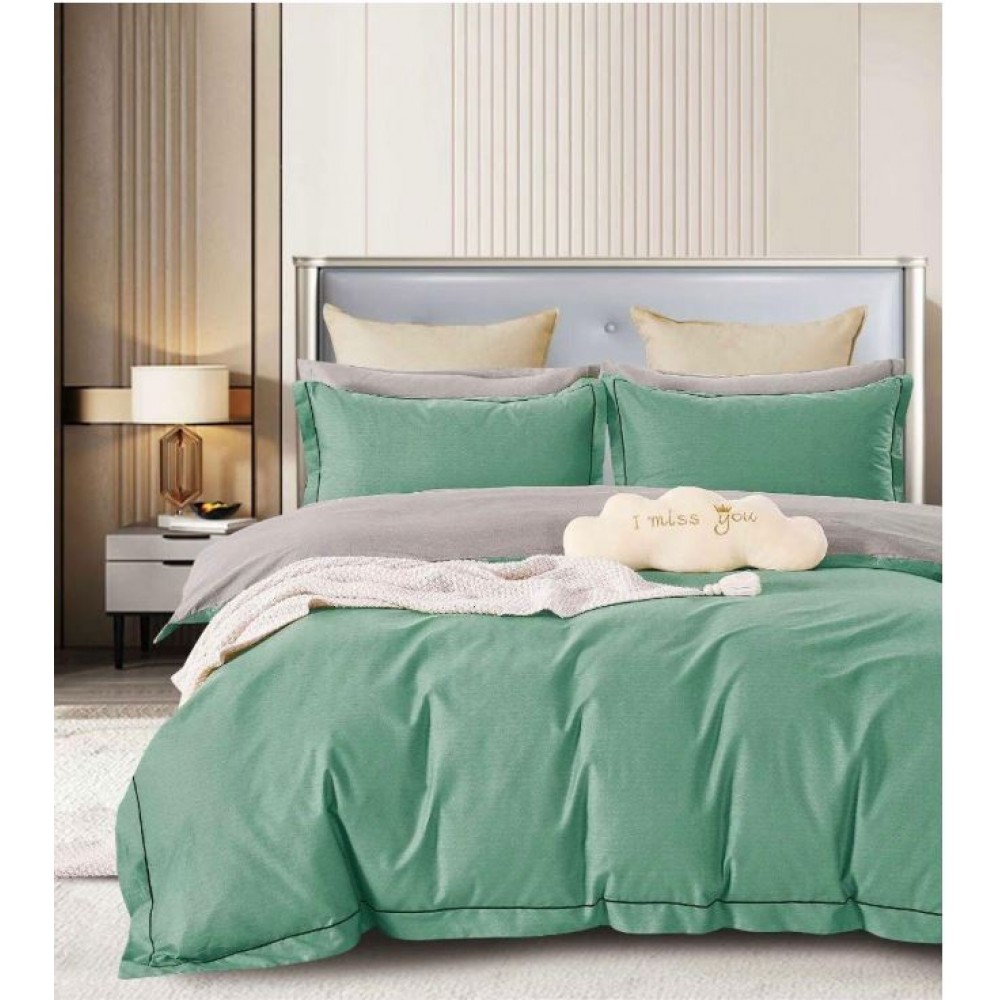 Lenjerie de pat, Imprimeu Exotic, 4 Piese, 2 persoane, 230x250cm, 100% Bumbac, BM-08