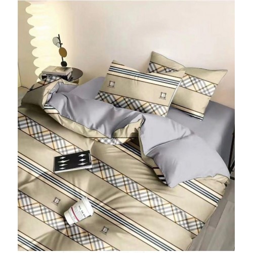 Lenjerie de pat, Imprimeu Exotic, 4 Piese, 2 persoane, 230x250cm, 100% Bumbac, BM-16