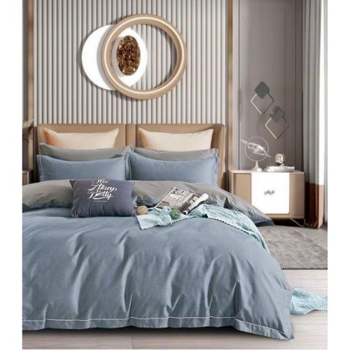 Lenjerie de pat, Imprimeu Exotic, 4 Piese, 2 persoane, 230x250cm, 100% Bumbac, BM-17