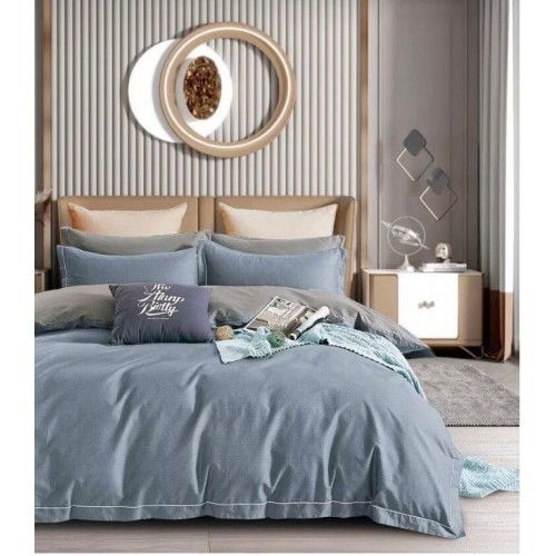 Lenjerie de pat, Imprimeu Exotic, 4 Piese, 2 persoane, 230x250cm, 100% Bumbac, BM-35