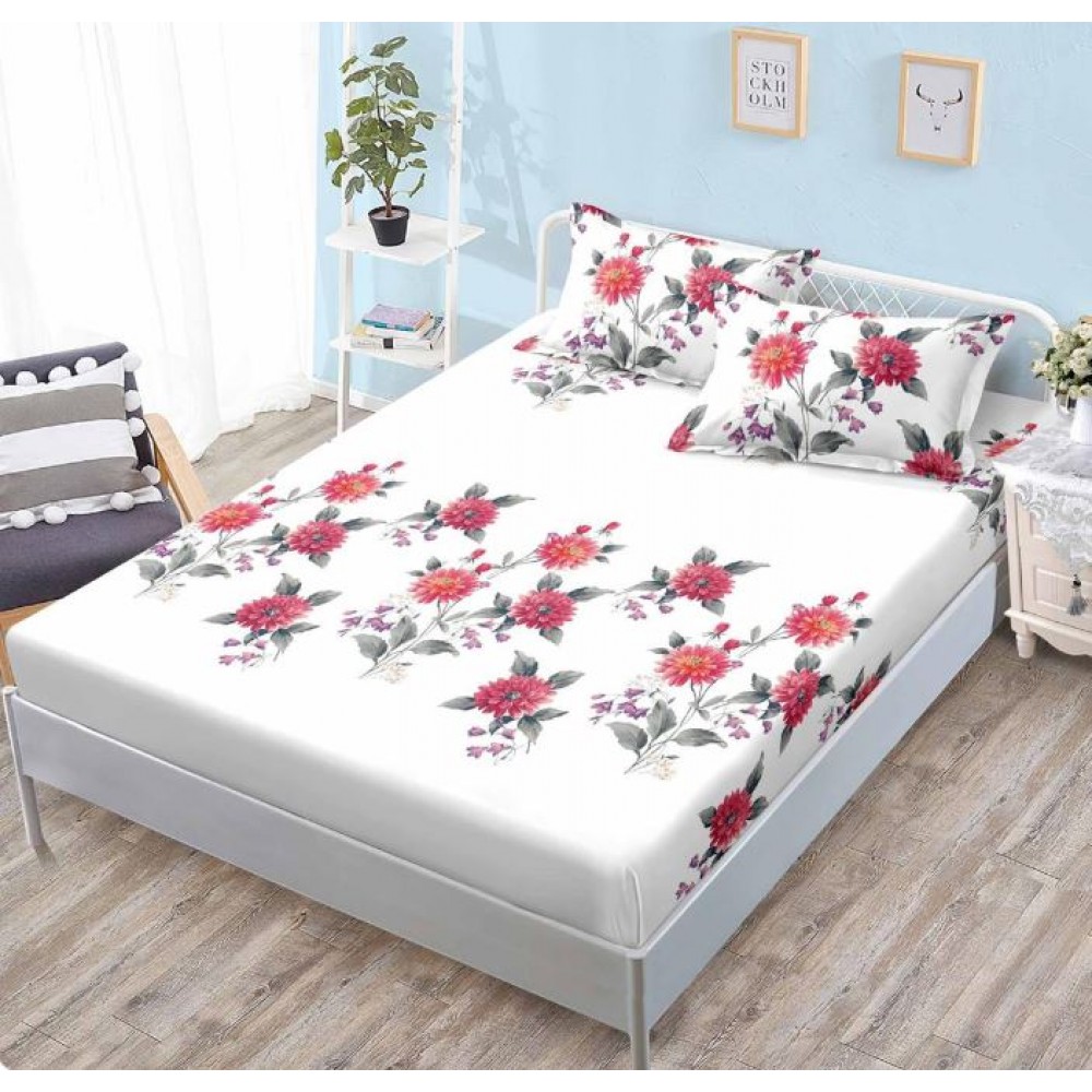 Husa cu elastic Finet, 160x200cm + 2 fete de perna, H-134