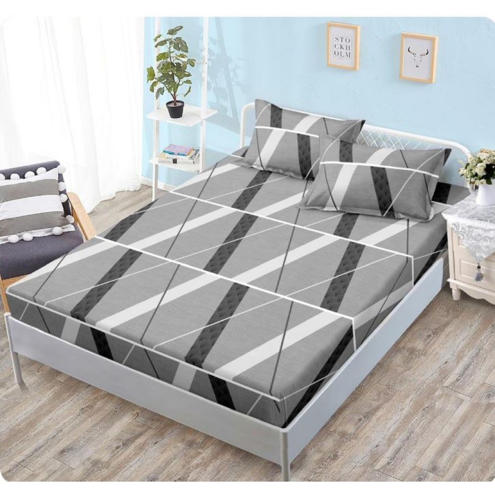 Husa cu elastic Finet, 160x200cm + 2 fete de perna, H-141