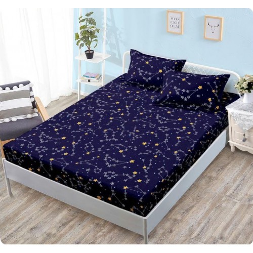 Husa cu elastic Finet, 160x200cm + 2 fete de perna, H-114