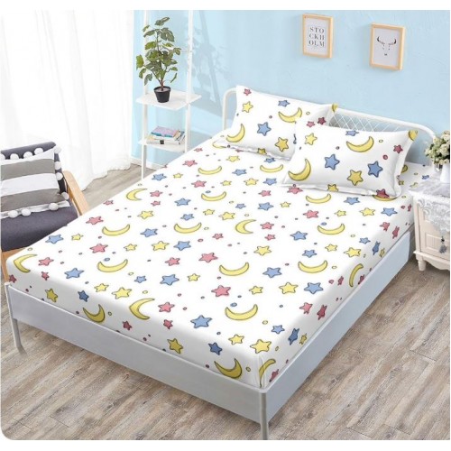 Husa cu elastic Finet, 160x200cm + 2 fete de perna, H-115