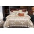 Lenjerie de pat de lux Jacquard, cu imprimeuri, 6 piese, Calitate Superioară,Luciu Elegant, 240x250cm, T-5