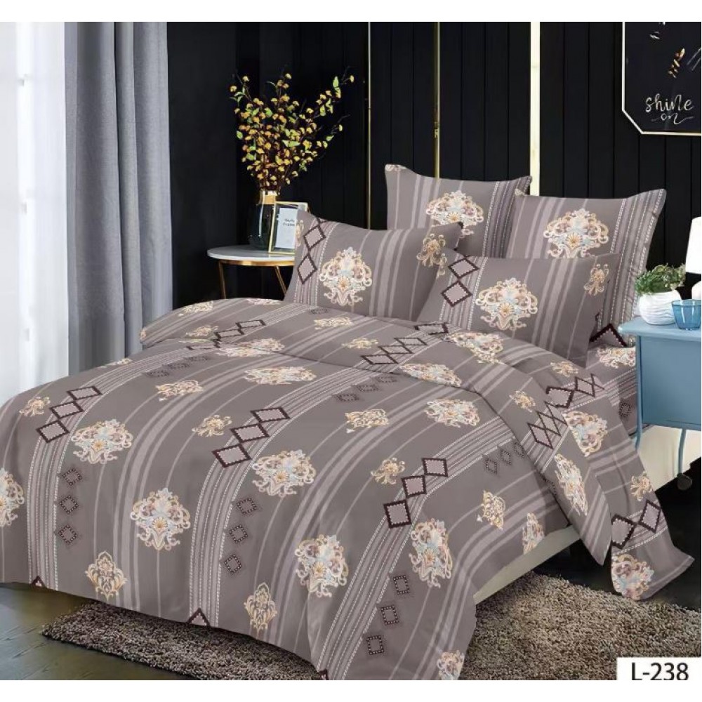 Lenjerie de pat FINET pentru 1 persoana, 4 piese ,160x210 cm , LL-238
