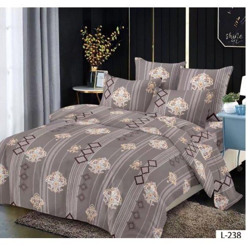 Lenjerie de pat FINET pentru 1 persoana, 4 piese ,160x210 cm , LL-238