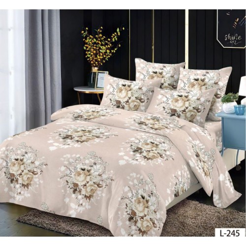Lenjerie de pat FINET pentru 1 persoana, 4 piese ,160x210 cm , LL-245
