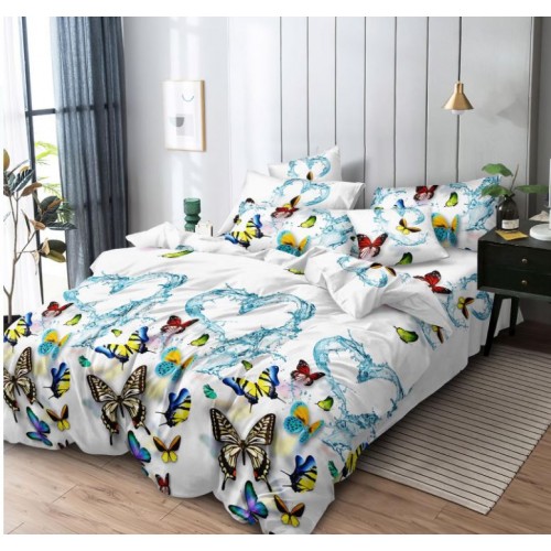 Lenjerie de pat FINET pentru 1 persoana, 4 piese ,160x210 cm , LL-2460