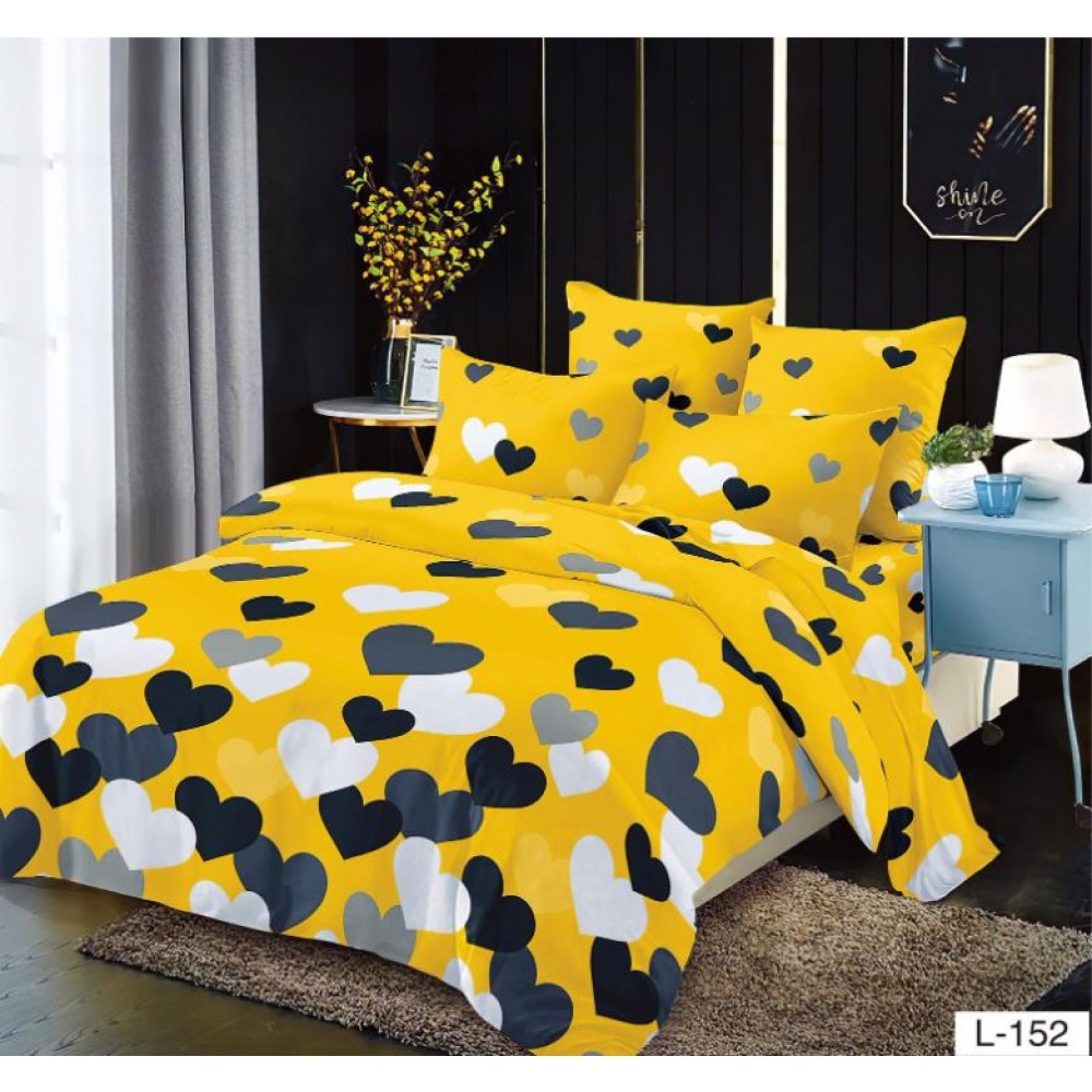 Lenjerie de pat FINET pentru 1 persoana, 4 piese ,160x210 cm , LL-152