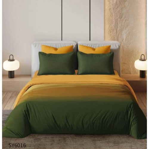 Set Lenjerie Eleganta , Finet, imprimat digital, pentru 2 persoane, 6 piese, Cearceaf de pat cu elastic 180x200 cm, Cearceaf pilota 200x230 cm, 2 fete perna 70x70 cm, 2 fete perna 55x80 cm, SY-6016