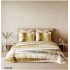 Set Lenjerie Eleganta , Finet, imprimat digital, pentru 2 persoane, 6 piese, Cearceaf de pat cu elastic 180x200 cm, Cearceaf pilota 200x230 cm, 2 fete perna 70x70 cm, 2 fete perna 55x80 cm, SY-6018