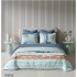 Set Lenjerie Eleganta , Finet, imprimat digital, pentru 2 persoane, 6 piese, Cearceaf de pat cu elastic 180x200 cm, Cearceaf pilota 200x230 cm, 2 fete perna 70x70 cm, 2 fete perna 55x80 cm, SY-6012