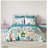 Set Lenjerie Eleganta , Finet, imprimat digital, pentru 2 persoane, 6 piese, Cearceaf de pat cu elastic 180x200 cm, Cearceaf pilota 200x230 cm, 2 fete perna 70x70 cm, 2 fete perna 55x80 cm, SY-6014